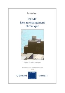 Couverture du livre : L'OMC face au changement climatique
